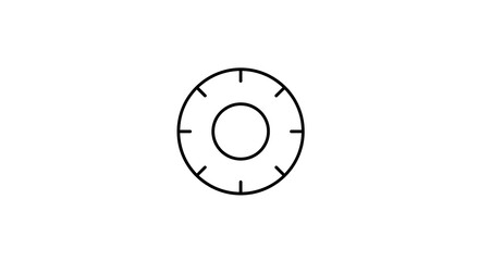Circular Target Icon: Precision and Focus