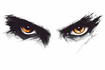 Fierce animal eyes graphic design