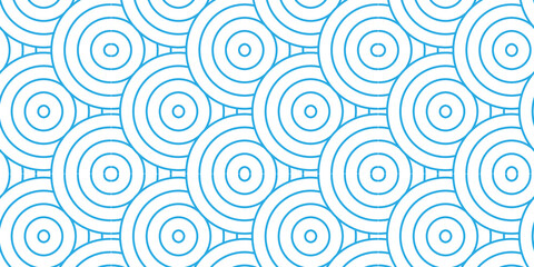 Overlapping Pattern Minimal diamond geometric waves spiral abstract circle wave line. blue seamless tile stripe geometric create retro line pattern background.