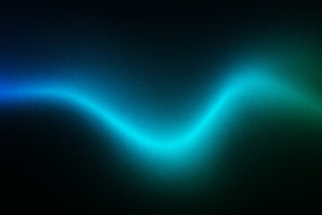 Obraz premium Abstract Glowing Wave: An abstract depiction of a vibrant, glowing wave form, creating a dynamic interplay of colors and light, against a dark backdrop. This image is ideal for backgrounds, textures.