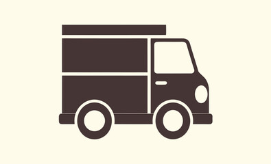 Truck silhouette icon, Cargo truck vector, Delivery truck view, Truck front graphic, Truck side outline, Transport vehicle silhouette