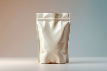 Coffee Packaging Mockup with Kraft Stand-Up Pouch