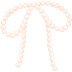 White Pearl Ribbon Bow Watercolor Beadded Bow Vintage y2k Aesthetic