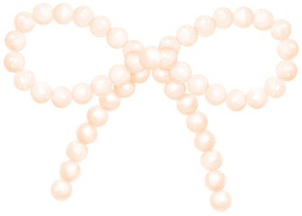 Cute White Pearl Bow Watercolor Beadded Ribbon Vintage y2k Aesthetic