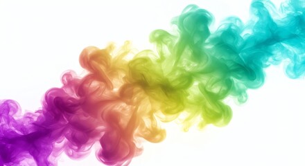Fototapeta premium Colorful smoke effect background abstract design vibrant rainbow bright artistic smooth gradient texture 100