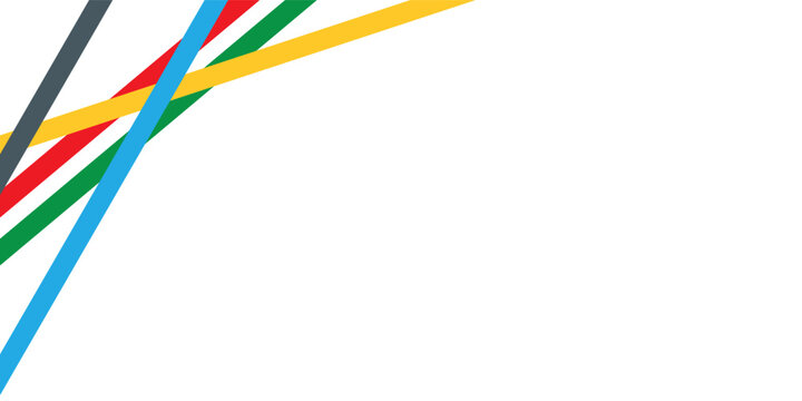 Colored lines on a white background. eps10