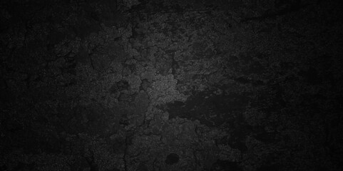 Obraz premium Dark black grunge wall charcoal colors texture backdrop background. Black Board Texture or Background. abstract grey color design are light with white gradient background.