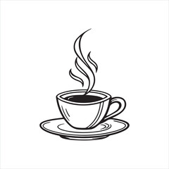 Minimalist Coffee Cup Icon