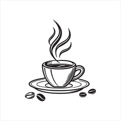 Minimalist Coffee Cup Icon