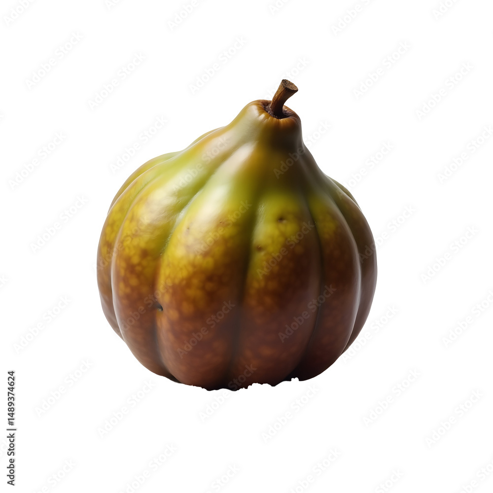 Poster highly detailed realistic depiction of a sapote fruit with intricate textures and natural color vari