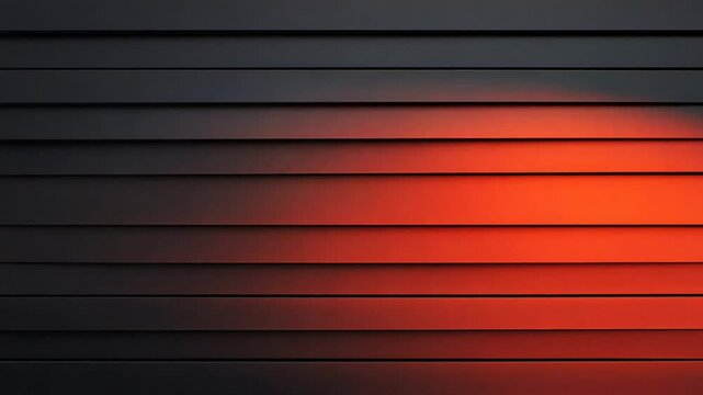 Abstract Orange and Black Linear Design