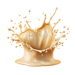 Creamy liquid splash