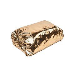 Gold Foil Wrapped Package - Luxury Product Mockup