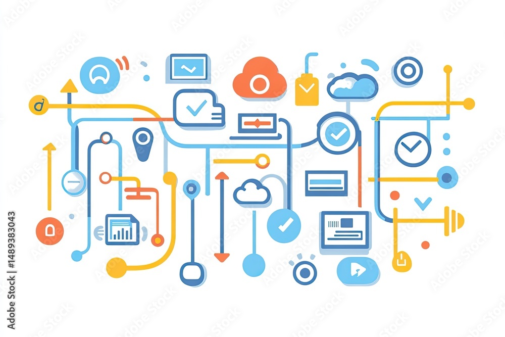 Poster abstract network flowchart