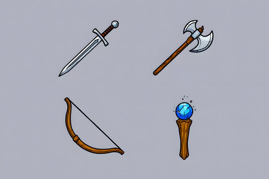 Pixel Art: Weapen