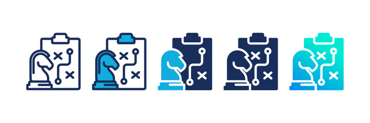 Strategic Multi Style Icon Set