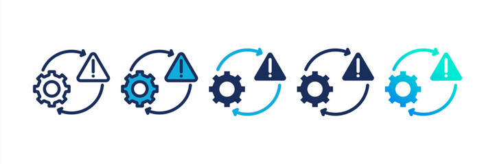 Risk Management Multi Style Icon Set