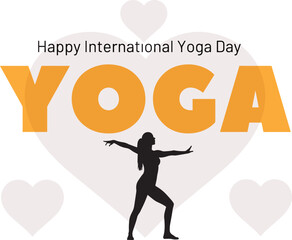 International Yoga Day Typography – Peaceful and Wellness-Focused Design