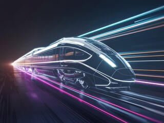 fast moving train