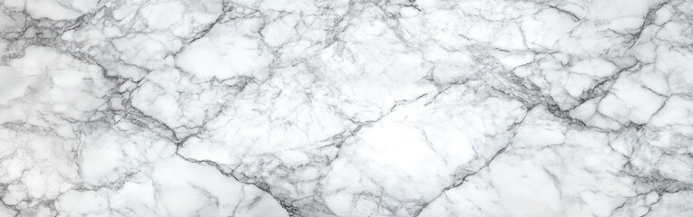 Obraz premium Close-up texture of white marble surface with natural gray and black veining patterns