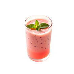 Indulge in a Delightful Strawberry Smoothie, A Refreshing and Nutritious Treat for a Healthy Lifestyle in a Simple Glass