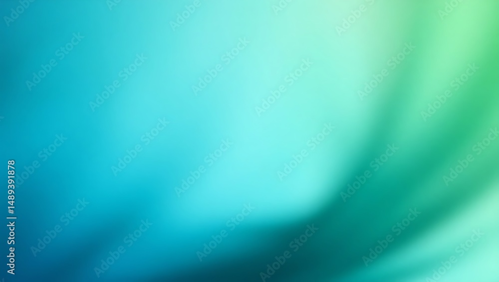 Aufkleber abstract teal and green gradient background smooth color blend for design projects