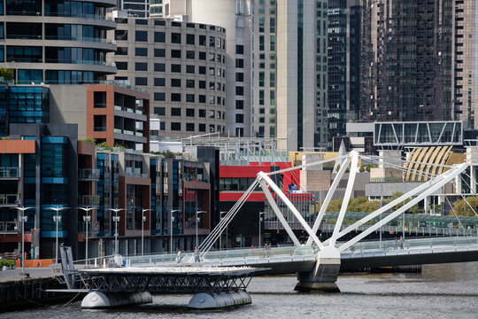 Seafarers Bridge and Buildings near Yarra
