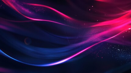 Obraz premium Abstract glowing waves, dark background, energy, design (1)
