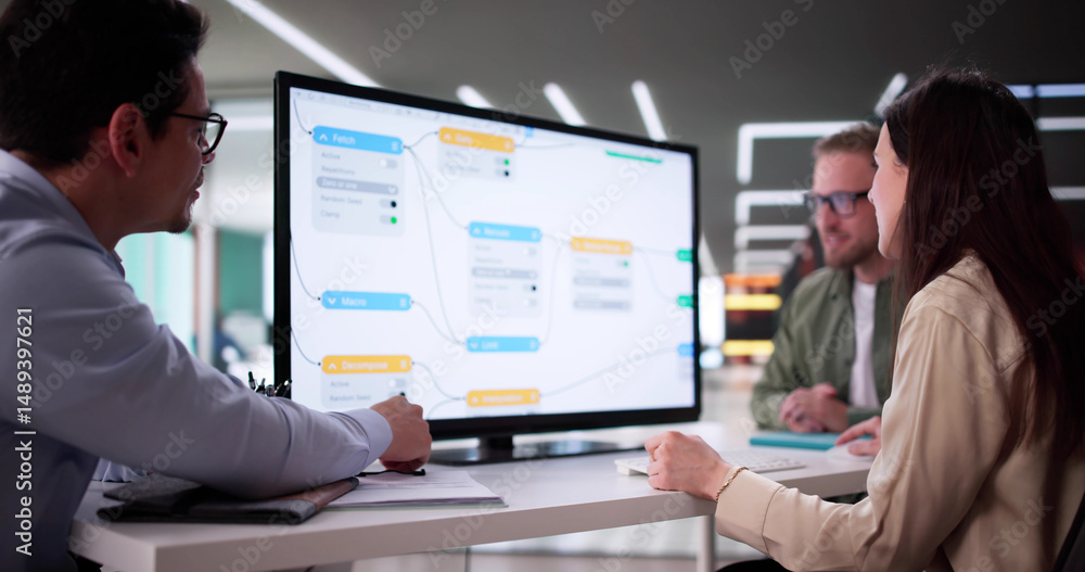 Poster Engineers Are Using The Node Editor For AI Business Research