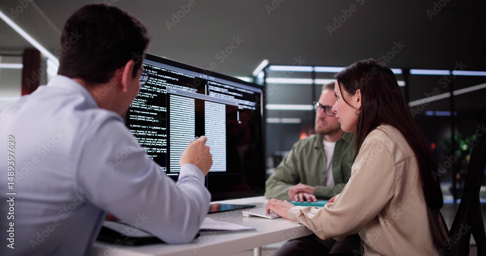 Poster Hispanic Engineer Developing Agile Software Code