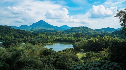 mountain lake in the mountains