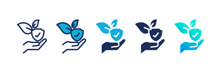 Nature Protection Multi Style Icon Set