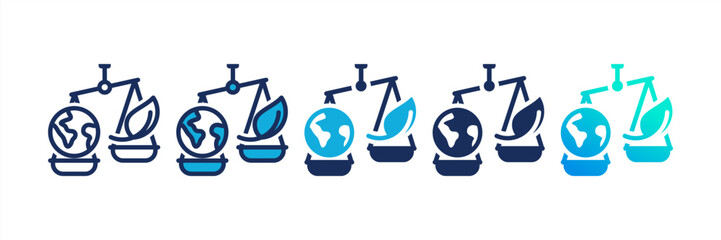 Climate Justice Multi Style Icon Set