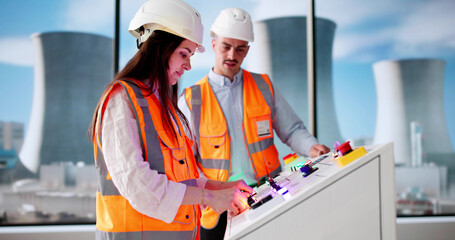 Young Engineer Learning To Operate Machines