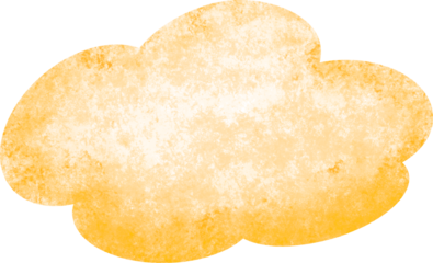 Yellow Cloud Watercolor Illustration