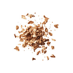 Exploding Oatmeal Granola Cluster Healthy Breakfast Cereal Texture