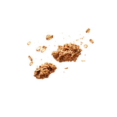 Flying Oatmeal Clusters Delicious and Nutritious Breakfast Cereal