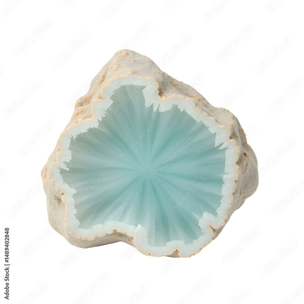Poster intricate detailing of a heavily weathered raw amazonite chunk exhibiting unique patterns and textur
