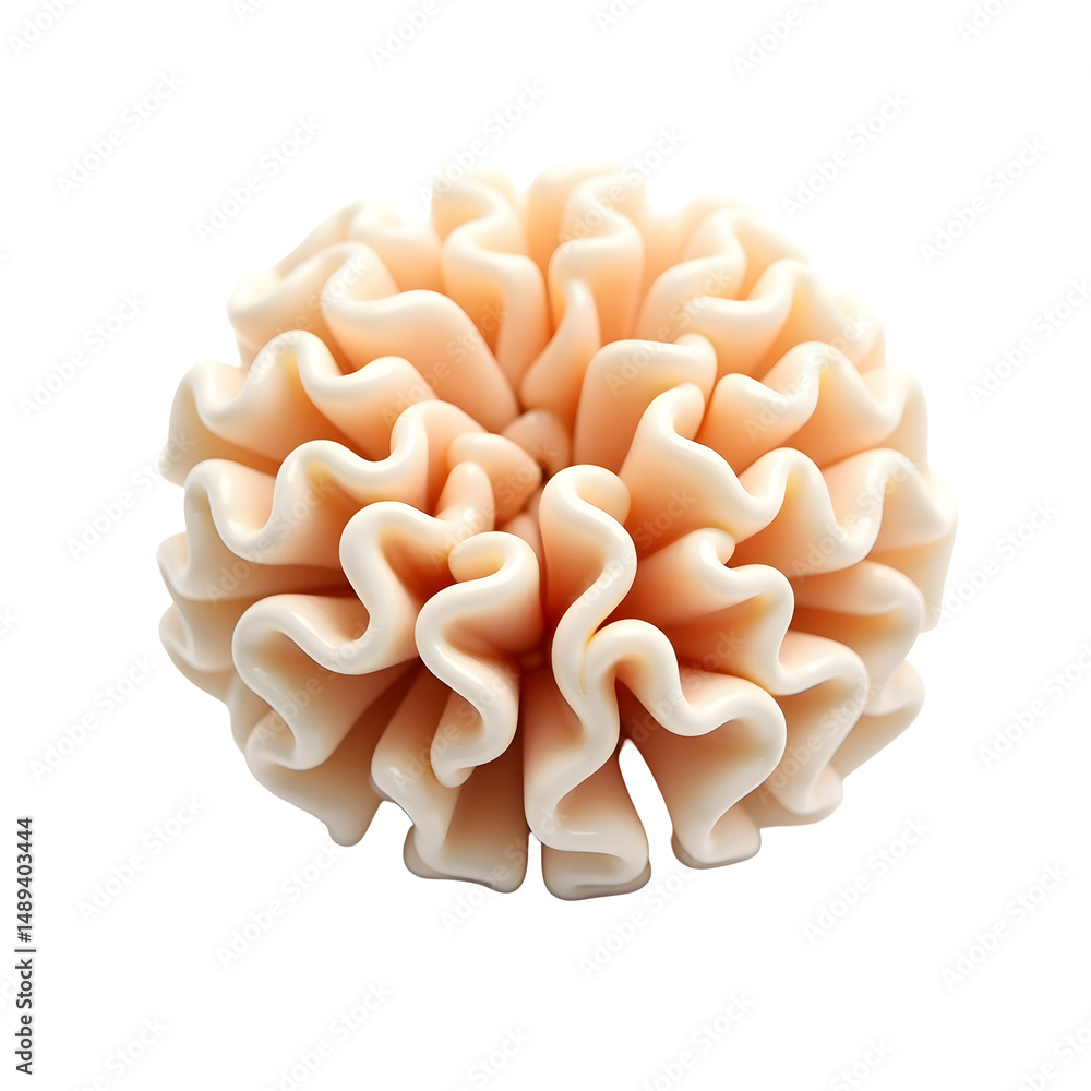 Poster intricate digital rendering showcases a mesmerizing coral specimen with remarkable textures and flui
