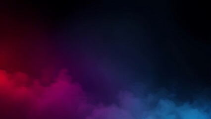 Smoke Abstract a captivating digital artwork featuring swirls of ethereal smoke, illuminated with vivid red, purple, and blue hues, against a backdrop of deep black.