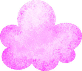 Pink Cloud Watercolor Illustration
