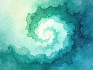 Whirlwind watercolor texture, fractal patterns, pastel blues and greens, fractal, texture, photo