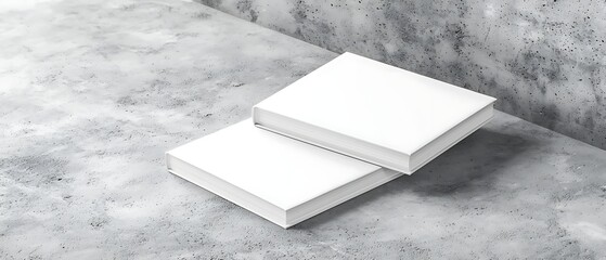 Blank Books on Concrete