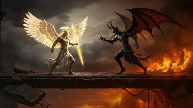 Symbolic clash of good and evil