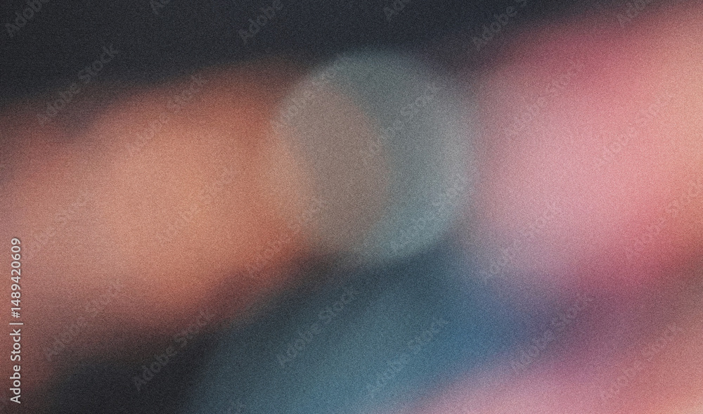 Poster abstract and visually appealing design with a colorful gradient and blur effect on a grainy texture 