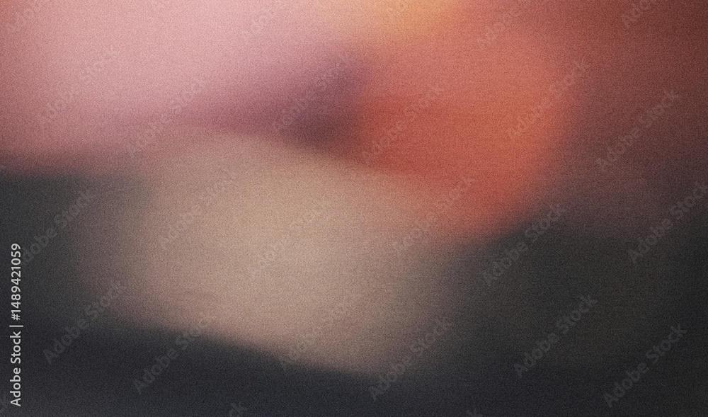 Poster abstract and visually appealing design with a colorful gradient and blur effect on a grainy texture 