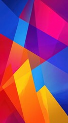 Fototapeta premium Abstract design featuring vibrant color palette creating an artistic geometric composition