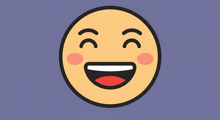 Fototapeta premium Joyful Emoji: Expressing Happiness and Laughter