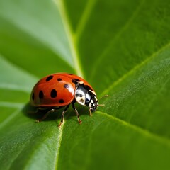 ladybug on leaf