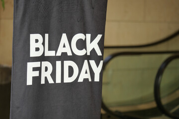 Big sales event sign for holiday shopping season